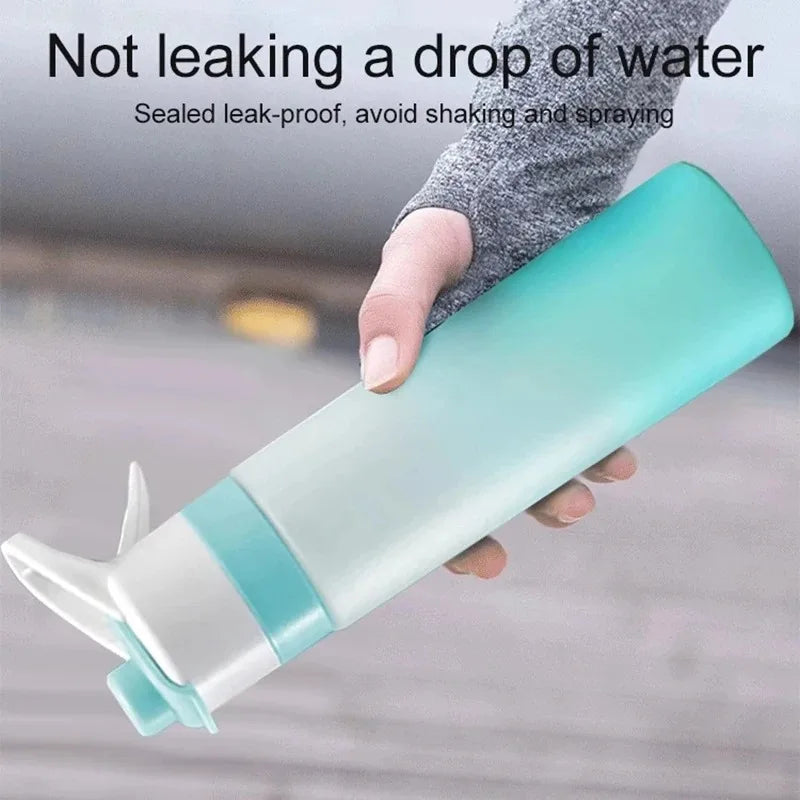 650Ml Spray Water Bottle Portable Outdoor Sport Water Bottle for Girls Gym Fitness Drinking Drinkware Hiking Riding Water Bottle