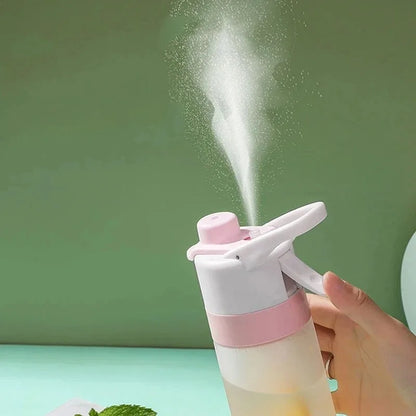 650Ml Spray Water Bottle Portable Outdoor Sport Water Bottle for Girls Gym Fitness Drinking Drinkware Hiking Riding Water Bottle