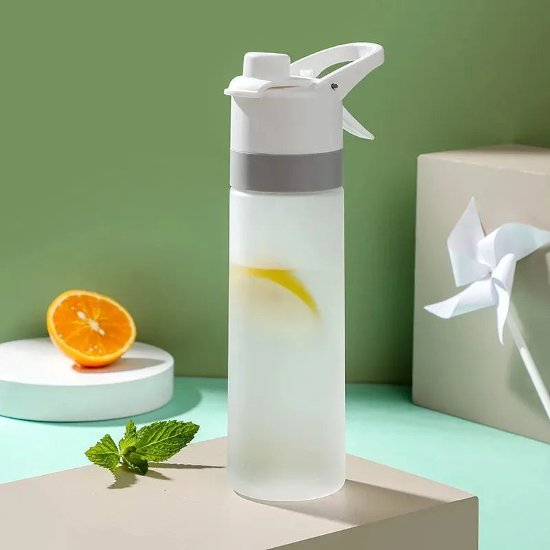 650Ml Spray Water Bottle Portable Outdoor Sport Water Bottle for Girls Gym Fitness Drinking Drinkware Hiking Riding Water Bottle
