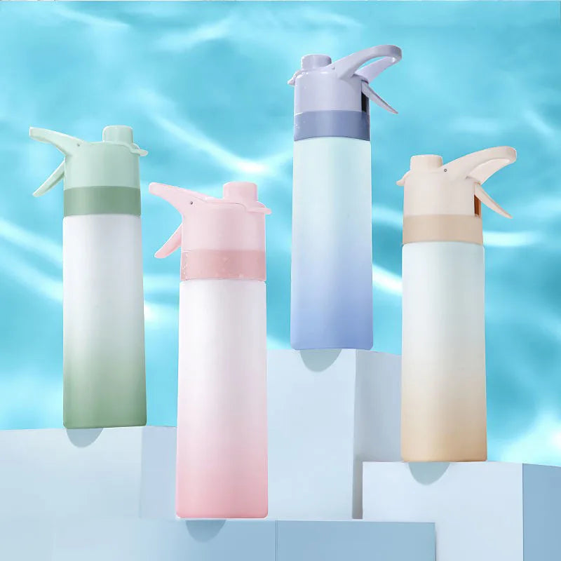 650Ml Spray Water Bottle Portable Outdoor Sport Water Bottle for Girls Gym Fitness Drinking Drinkware Hiking Riding Water Bottle