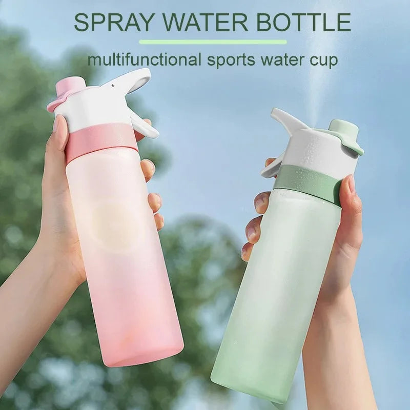 650Ml Spray Water Bottle Portable Outdoor Sport Water Bottle for Girls Gym Fitness Drinking Drinkware Hiking Riding Water Bottle